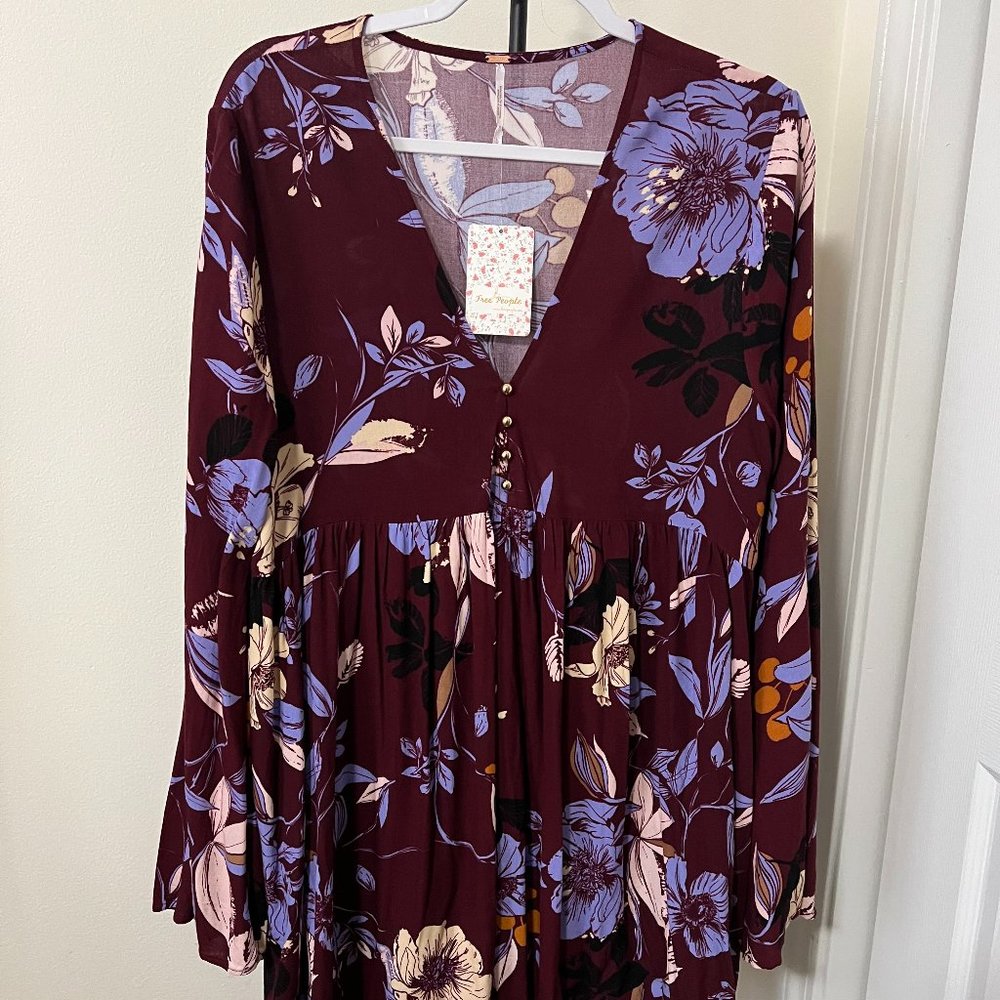 Free People Bella tunic wine combo
